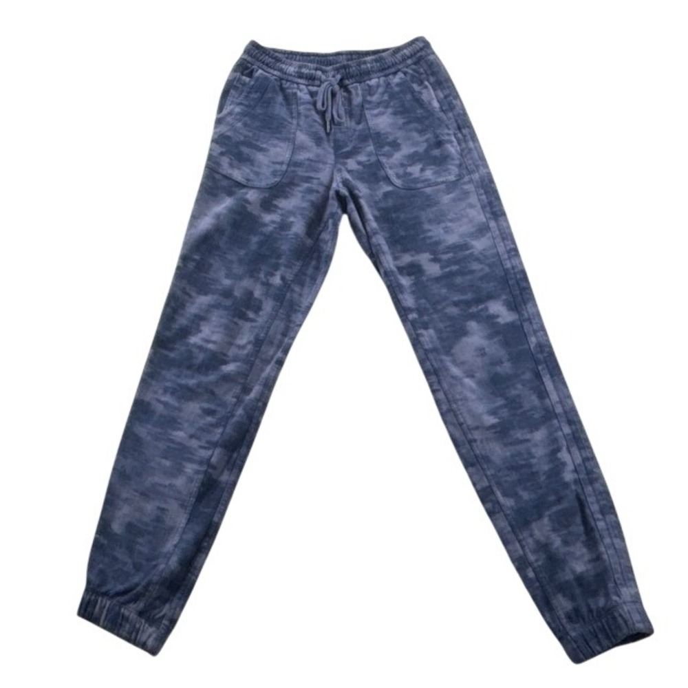 Athleta Jogger Women 2 Blue Farallon Printed Jogger Tie Dye Stretch Pockets